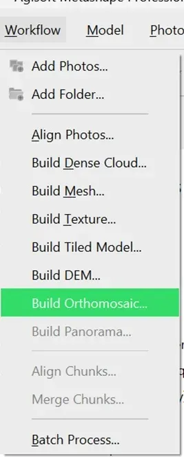 Commando Build orthomosaic
