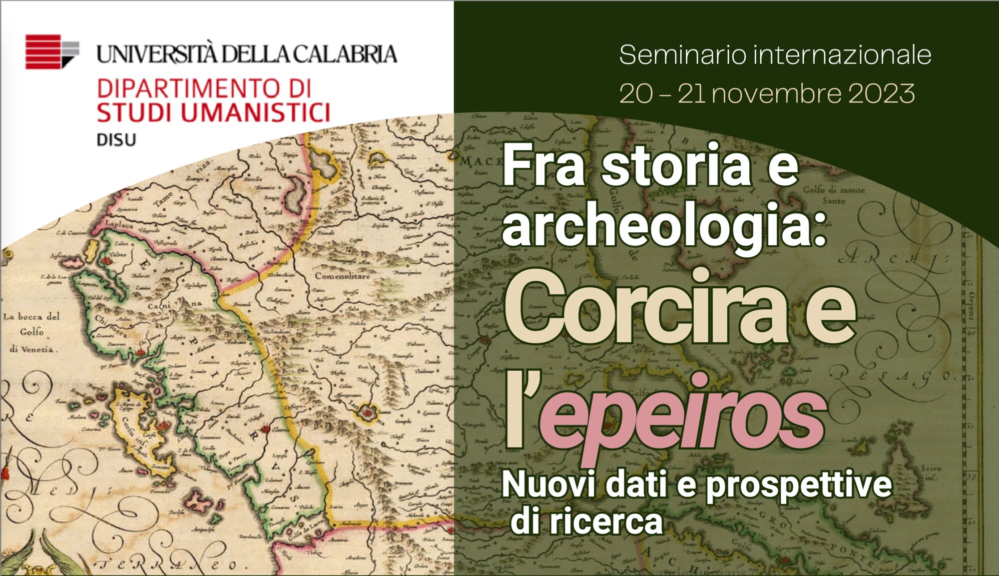 Partecipazione al convegno internazionale “Fra storia e archeologia: Corcira e l’epeiros. Nuovi dati e prospettive di ricerca”