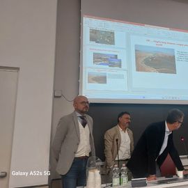 01 Julian Bogdani, Alessandro Taddei e Enrico Giorgi durante la discussione dopomla conferenza di Richard Hodges alla Sapienza