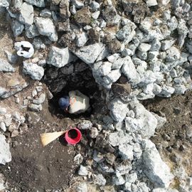 2024. Dettaglio di momento di scavo in sommità