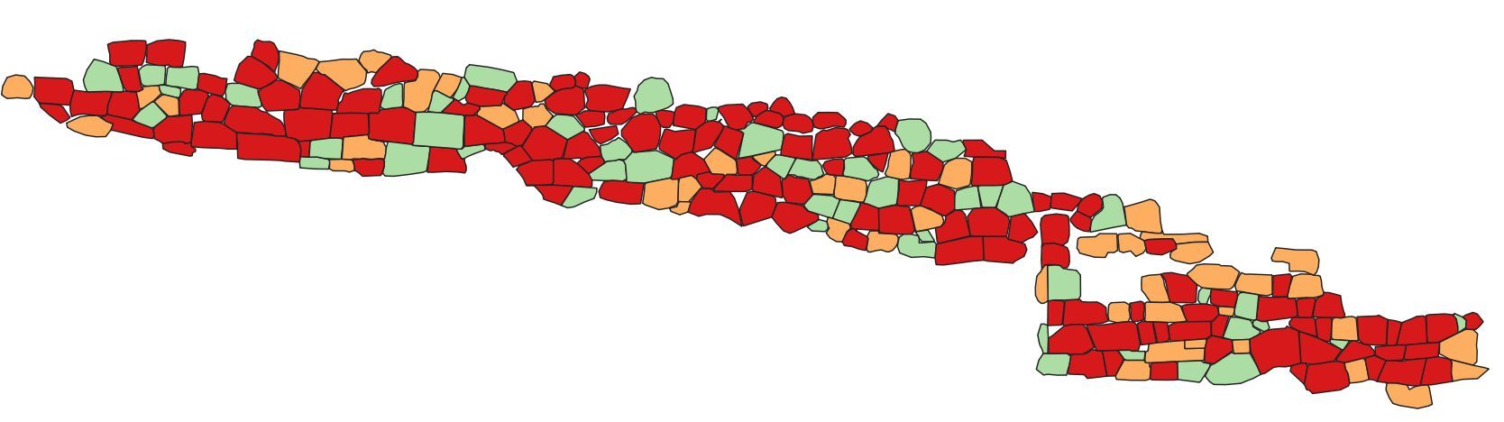 Statistiche metrologiche automatiche sui paramenti murari con QGIS