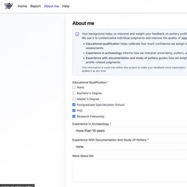 06-CeraLoop: pagina per fornite una descrizione del proprio profilo