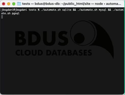 bdus4 automated unit tests