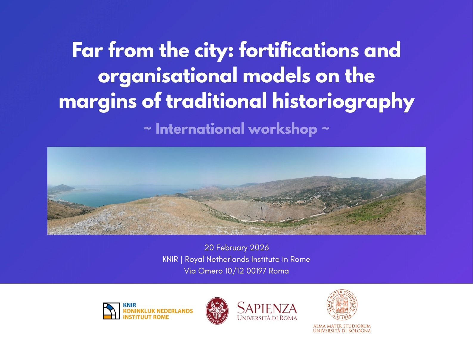 Workshop internazionale: “Far from the city: fortifications and organisational models on the margins of traditional historiography” di null