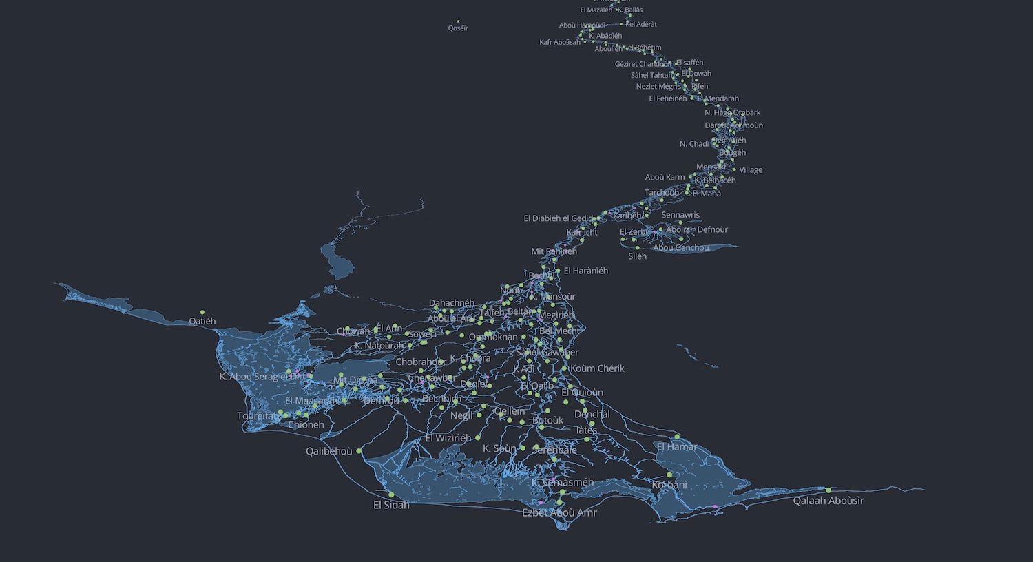 Digitalizzazione della Cartografia Napoleonica dell'Egitto